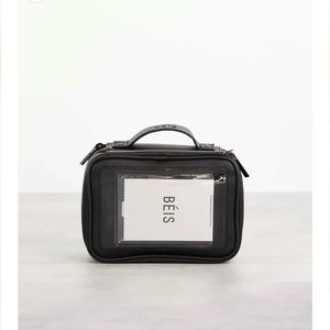 beis on the go essential beauty travel toiletry makeup case - new